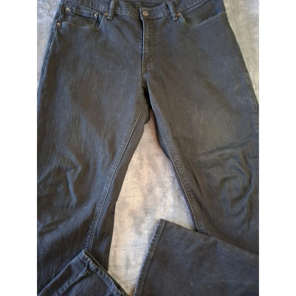 Levis 511 Slim Fit Jeans Mens 33x34 Dark Gray Charcoal Denim Pants 18181-0034